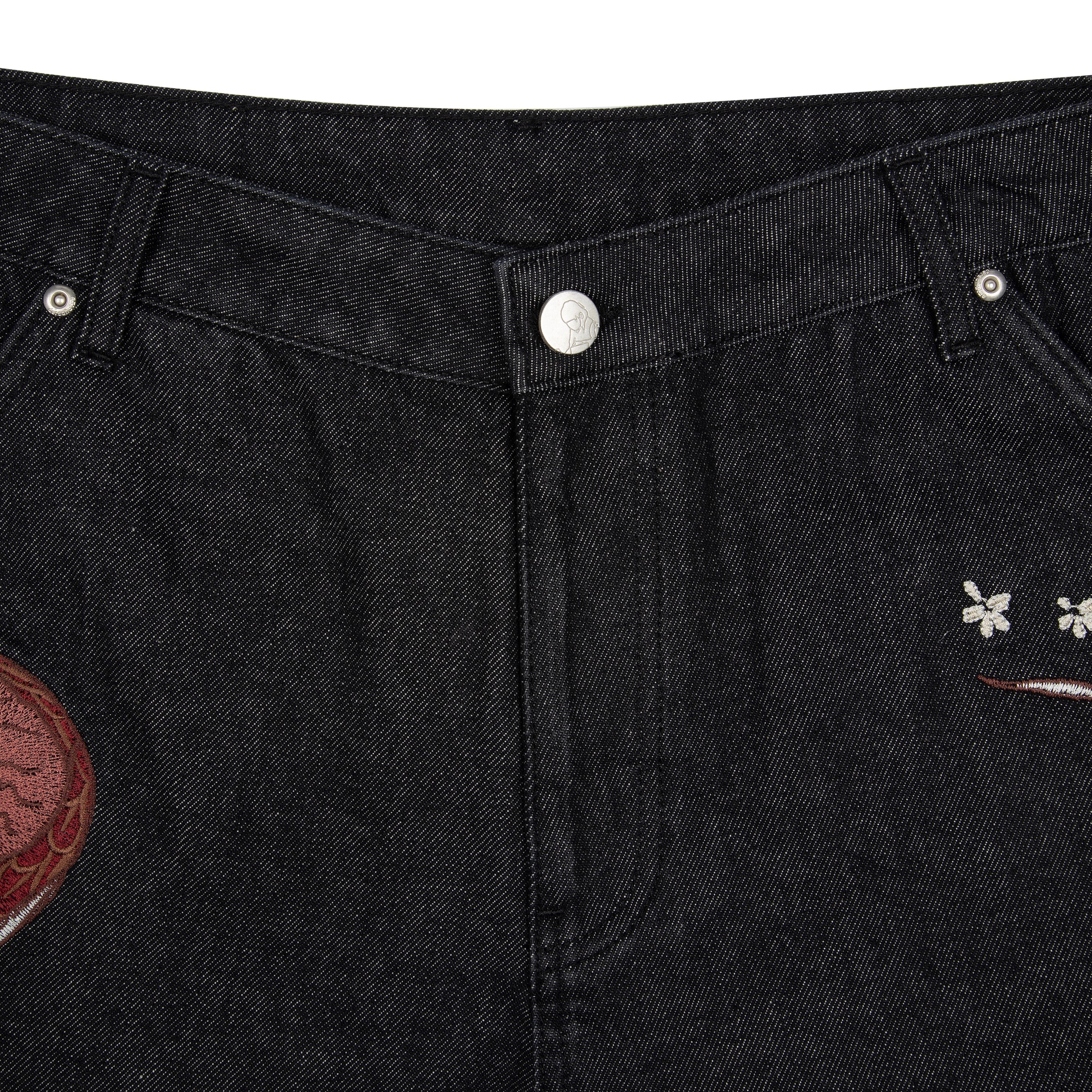 "yakuza" raw Denim black