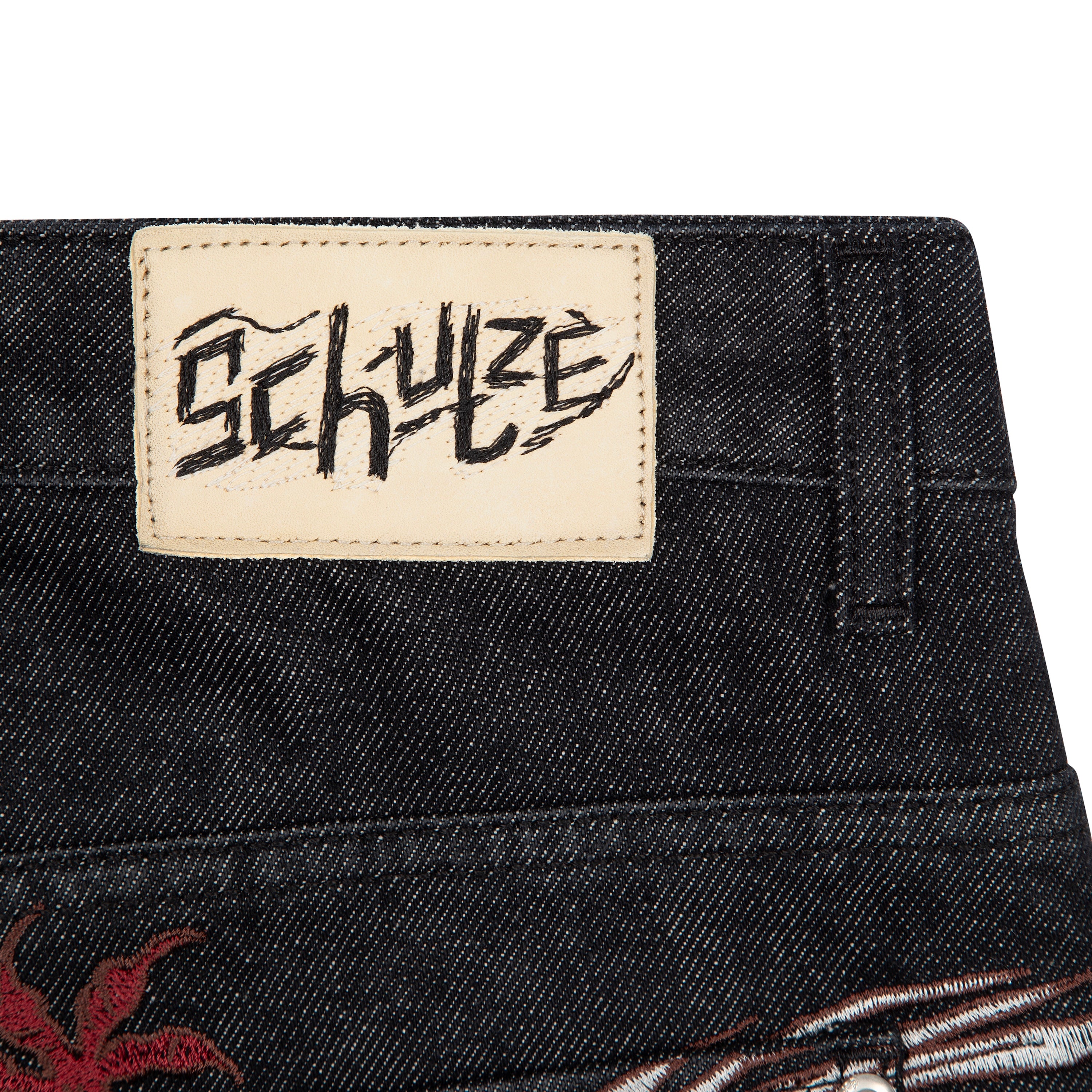 "yakuza" raw Denim black