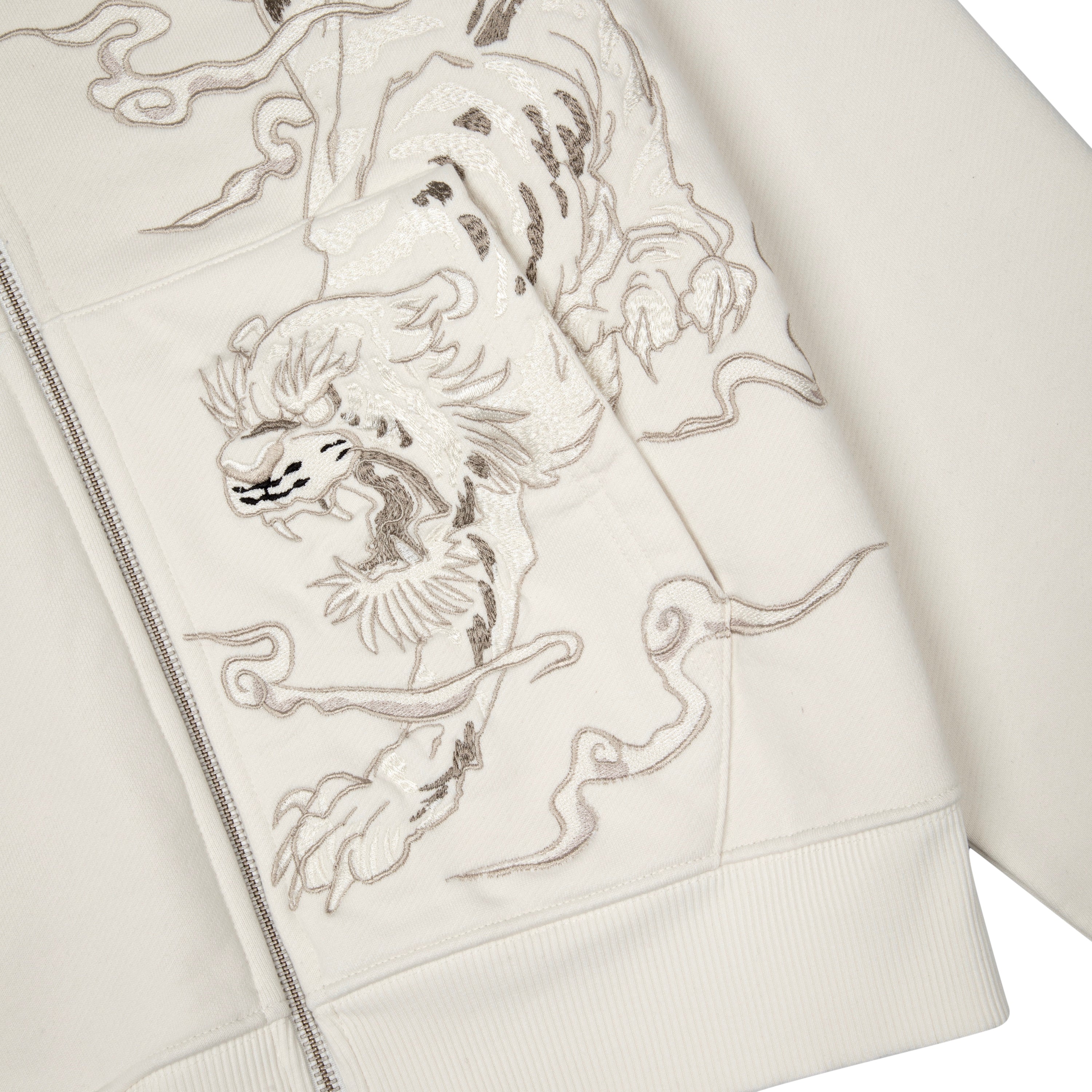 "yakuza v3" Zip Up off white