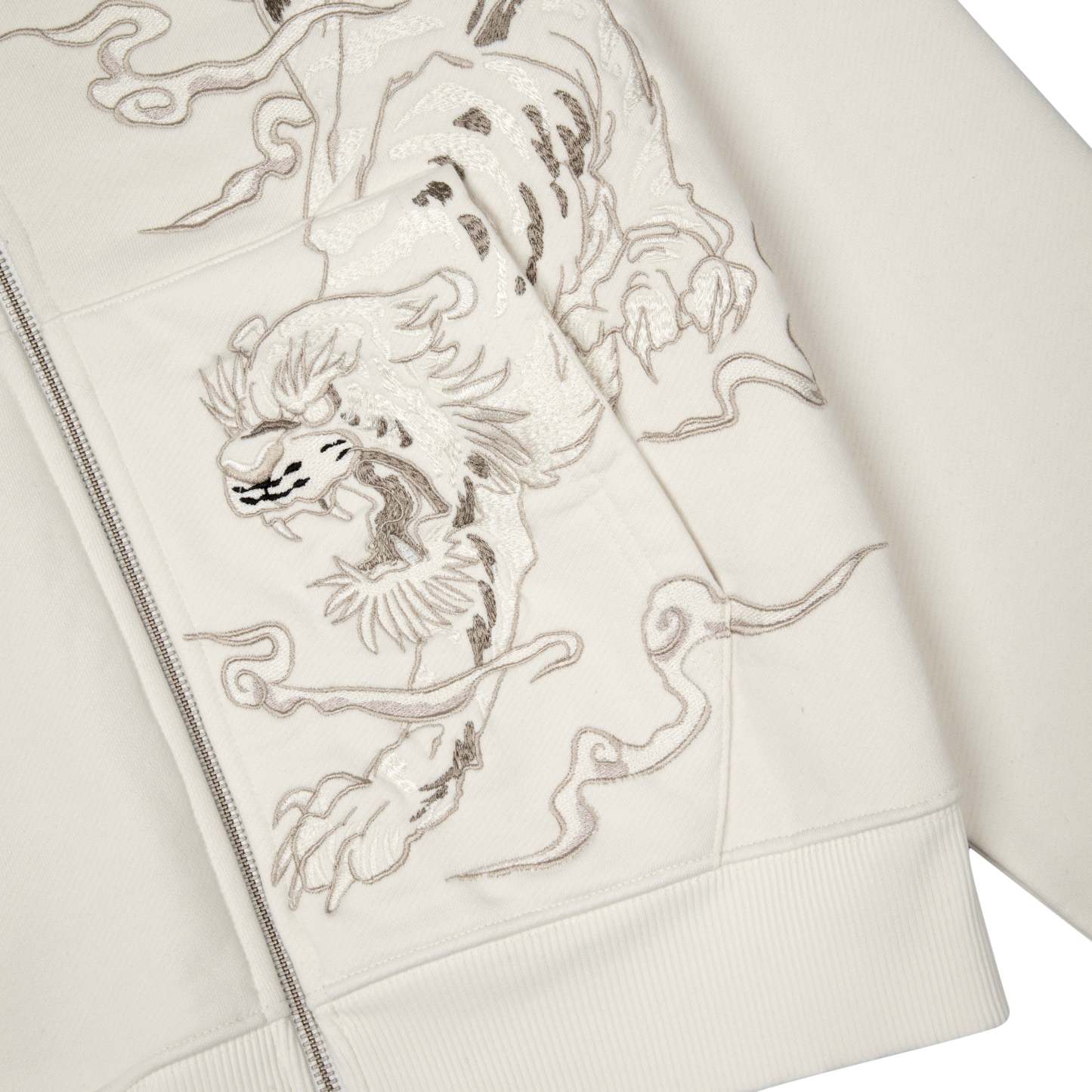 "yakuza v3" Zip Up off white