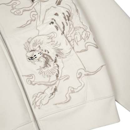 "yakuza v3" Zip Up off white