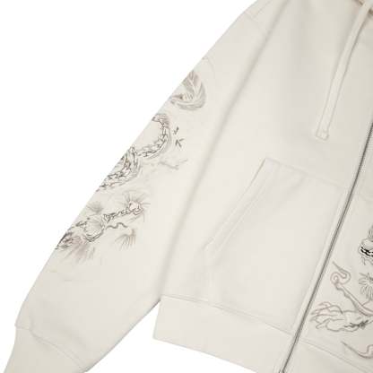 "yakuza v3" Zip Up off white