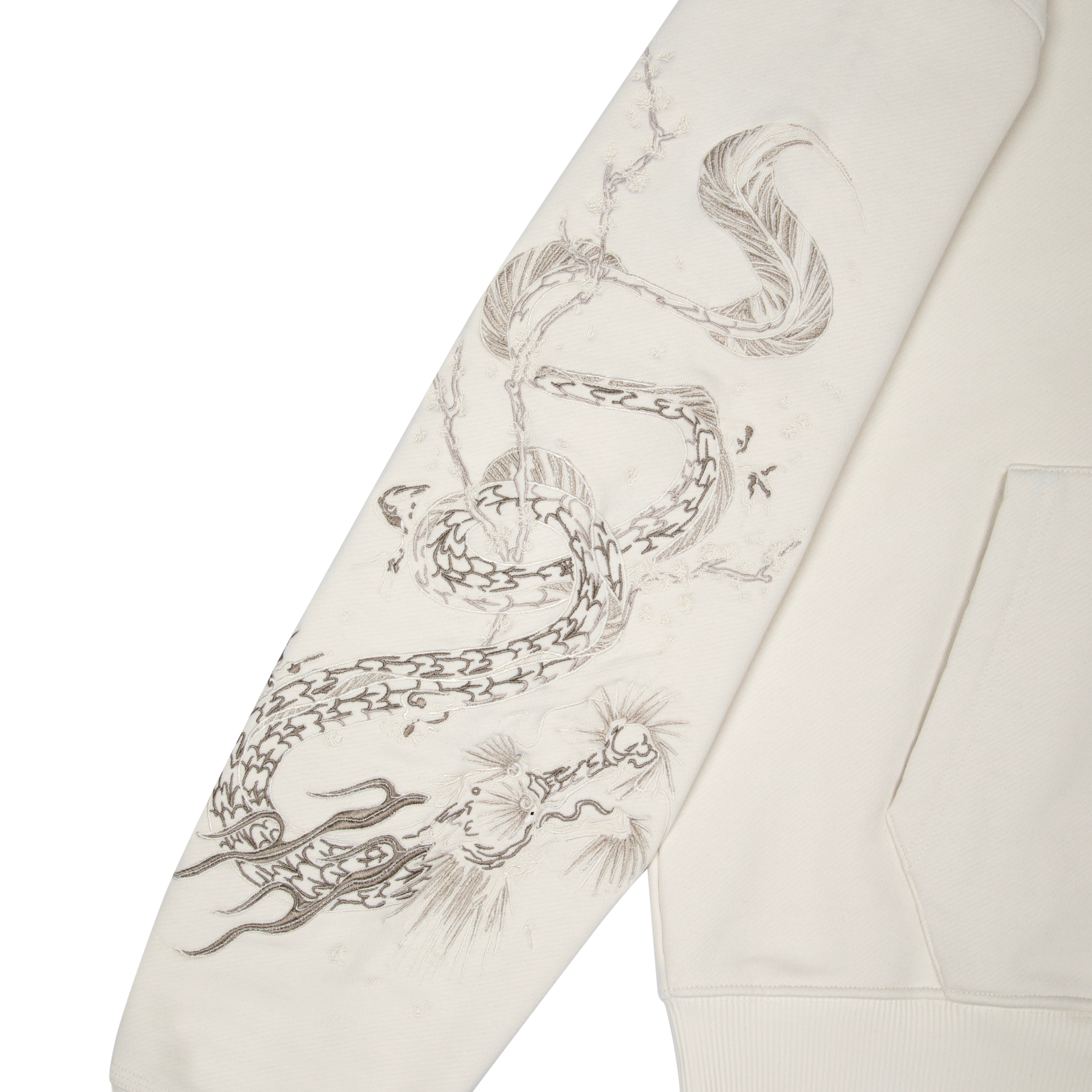 "yakuza v3" Zip Up off white