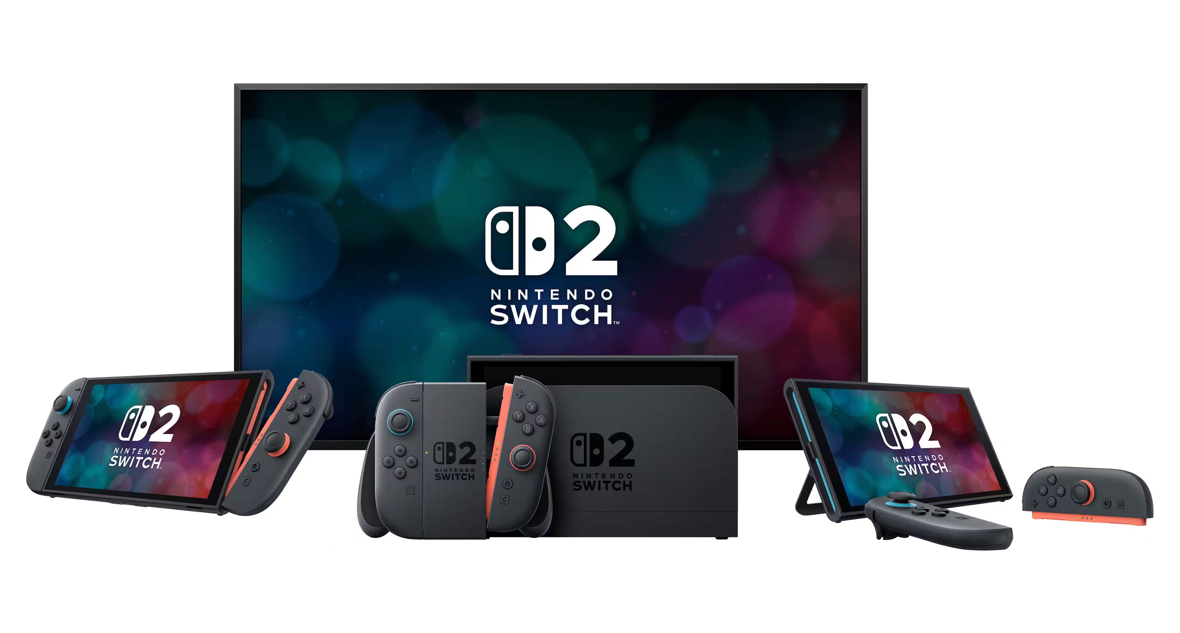 Nintendo Switch 2 Mario Kart World Bundle 256GB 7.9-Inch 1080P Screen, Joy-Con 2 with Mouse Sensor, Dock, with Super Mario Party And Microfiber Cleaning Cloth & Screen Protector