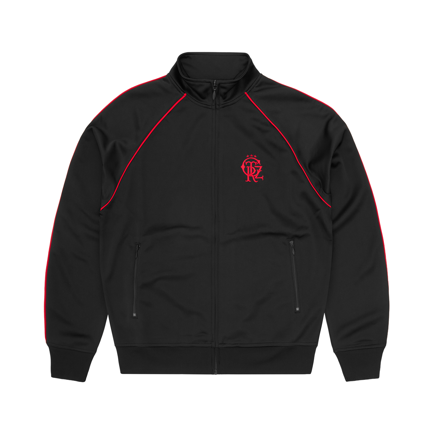3 STAR CREST TRACK JACKET [BLACK]