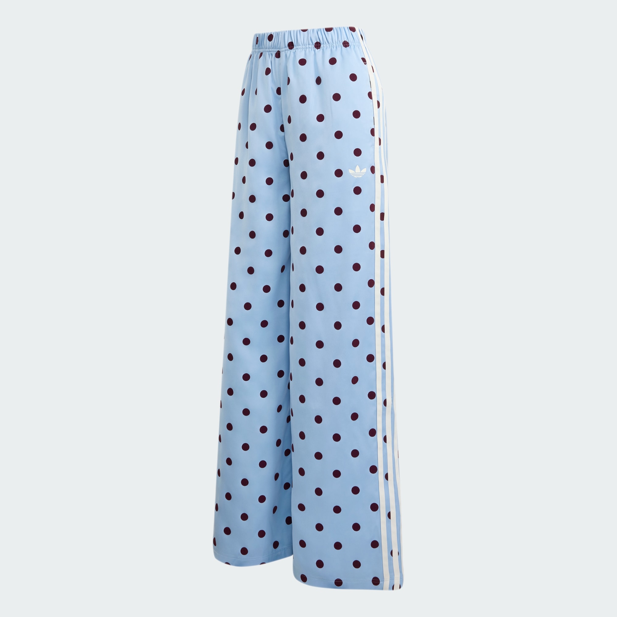 SATIN POLKA DOTS WIDE LEG PANT