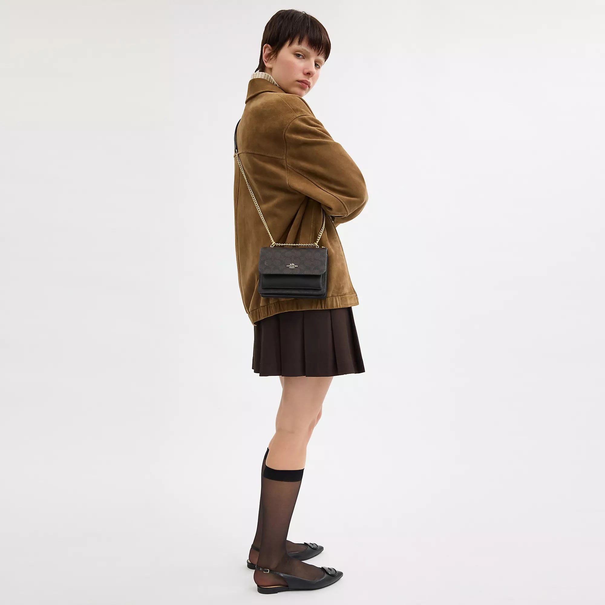 Outlet Mini Klare Crossbody Bag In Signature Canvas
