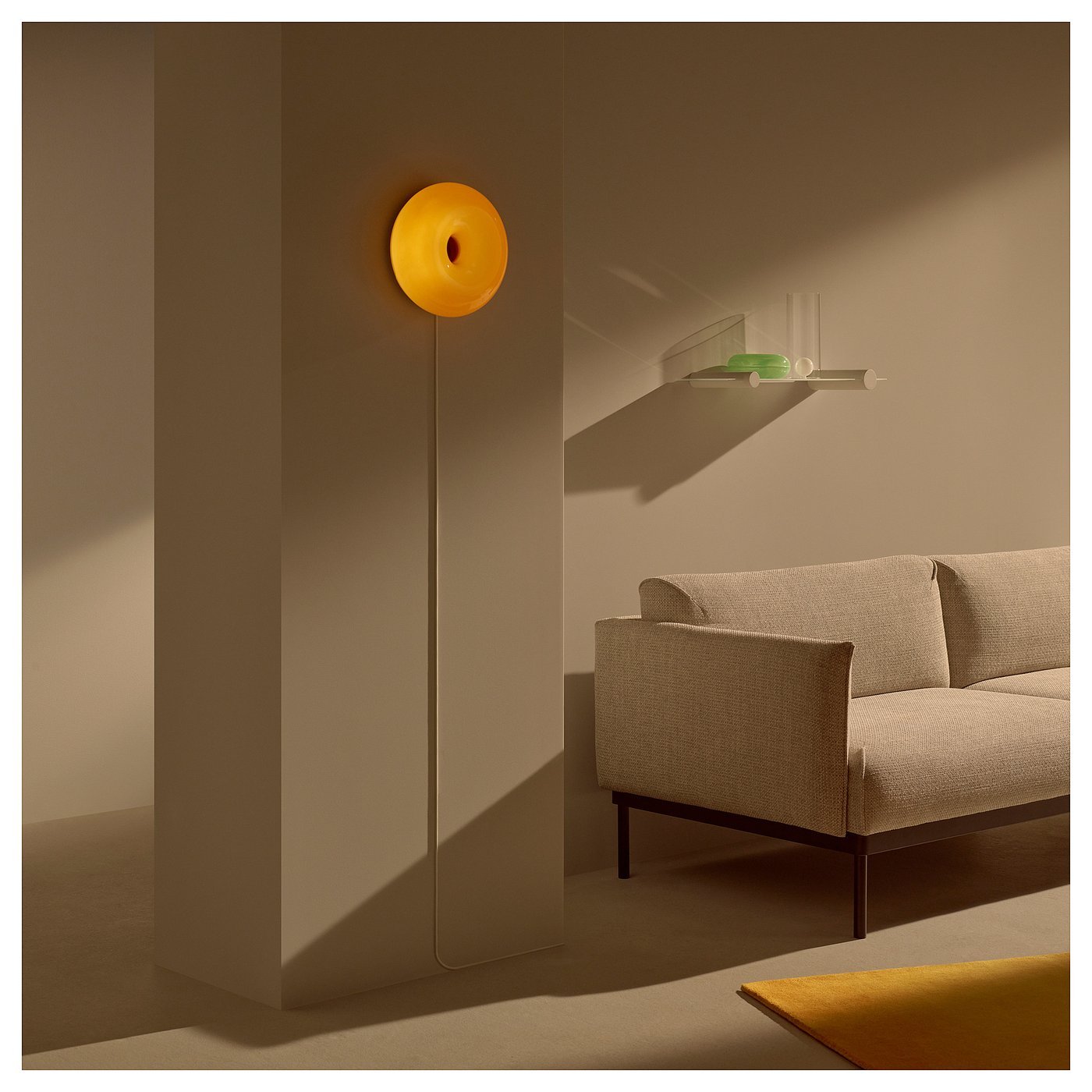 IKEA | Modernist Donut Art Lamp & Stepless Dimmable Ambient Light，12 "