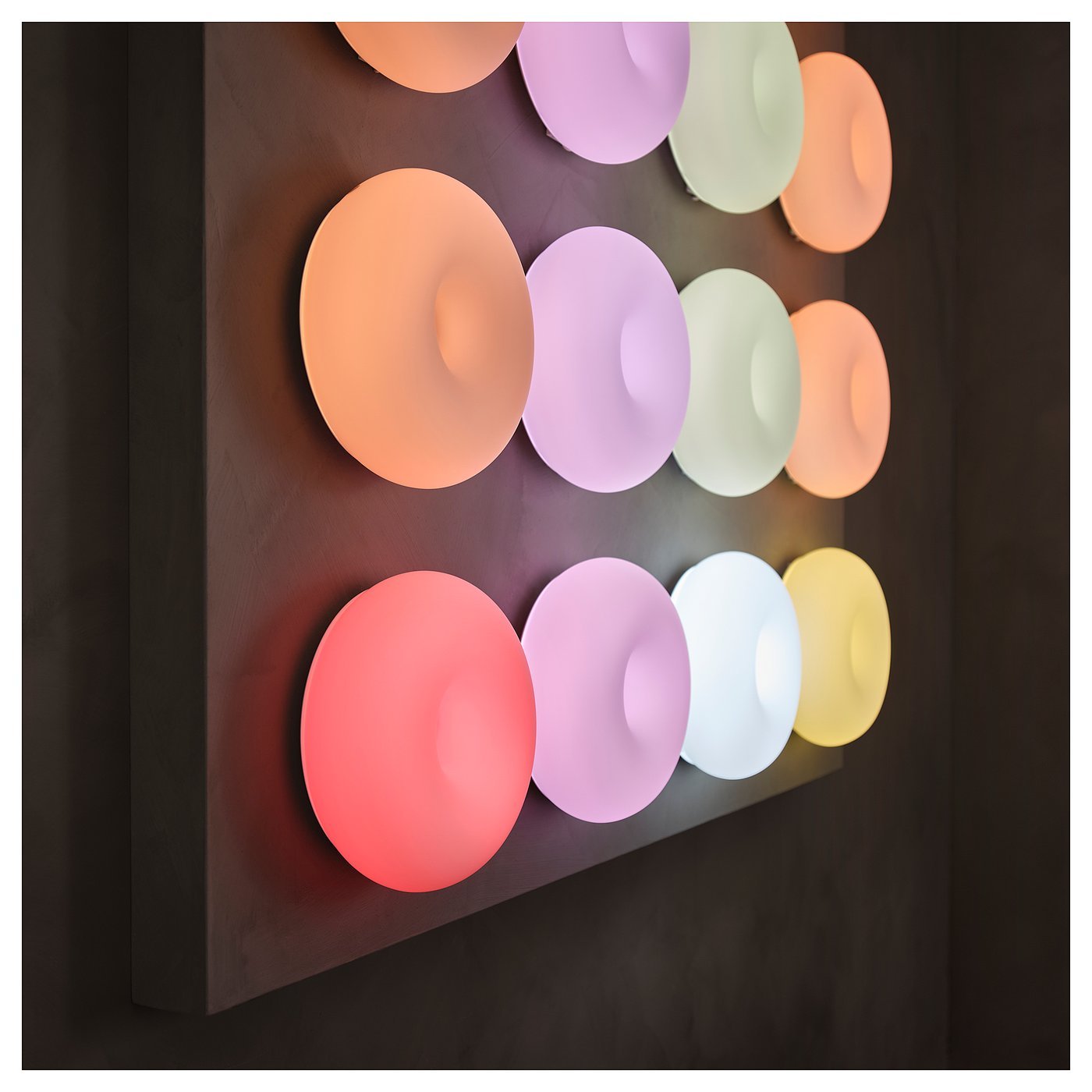 IKEA | Modernist Donut Art Lamp & Stepless Dimmable Ambient Light，12 "