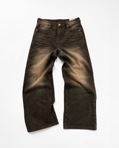 JAPANESE BAGGY DENIM (MOSS GREEN)