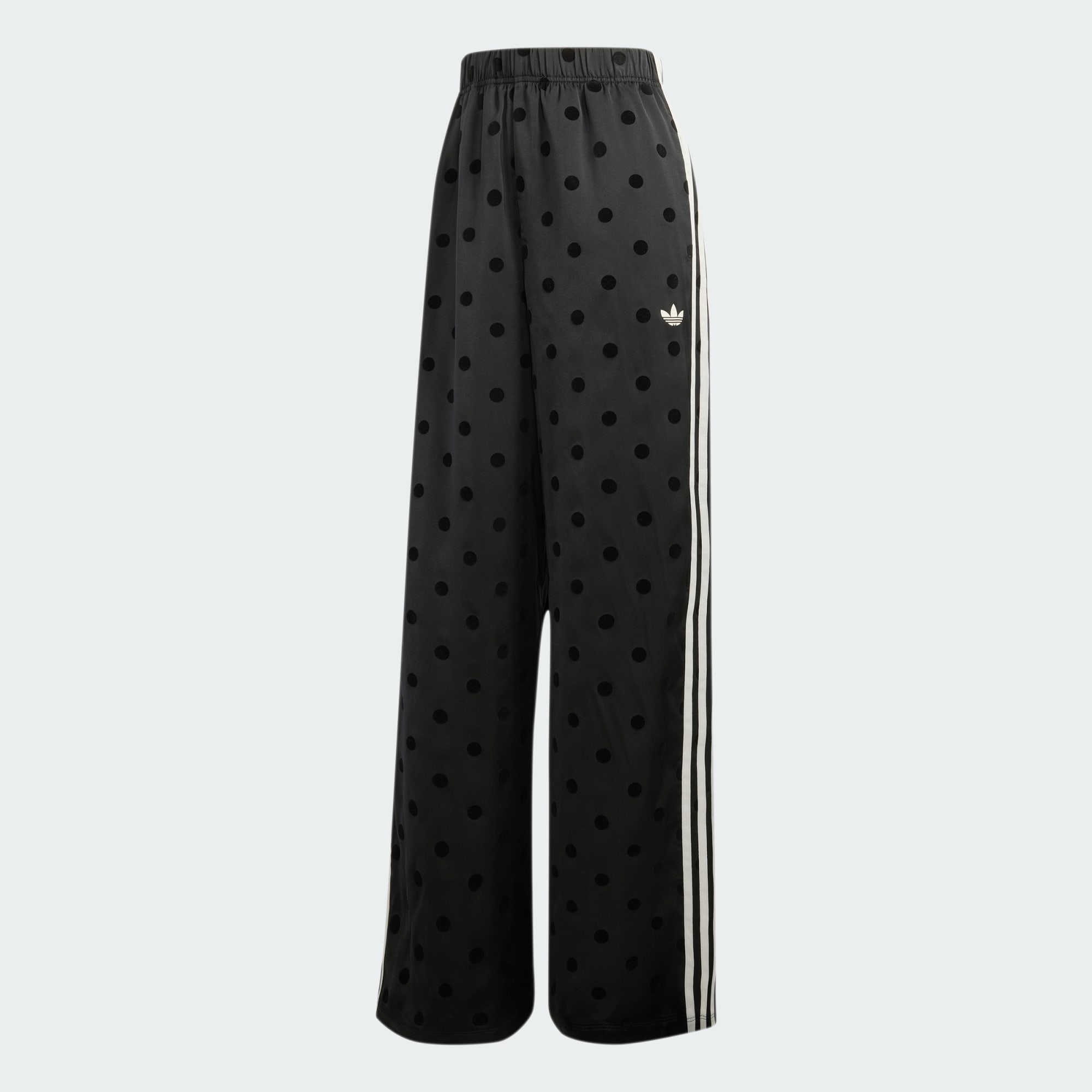 SATIN POLKA DOTS WIDE LEG PANT