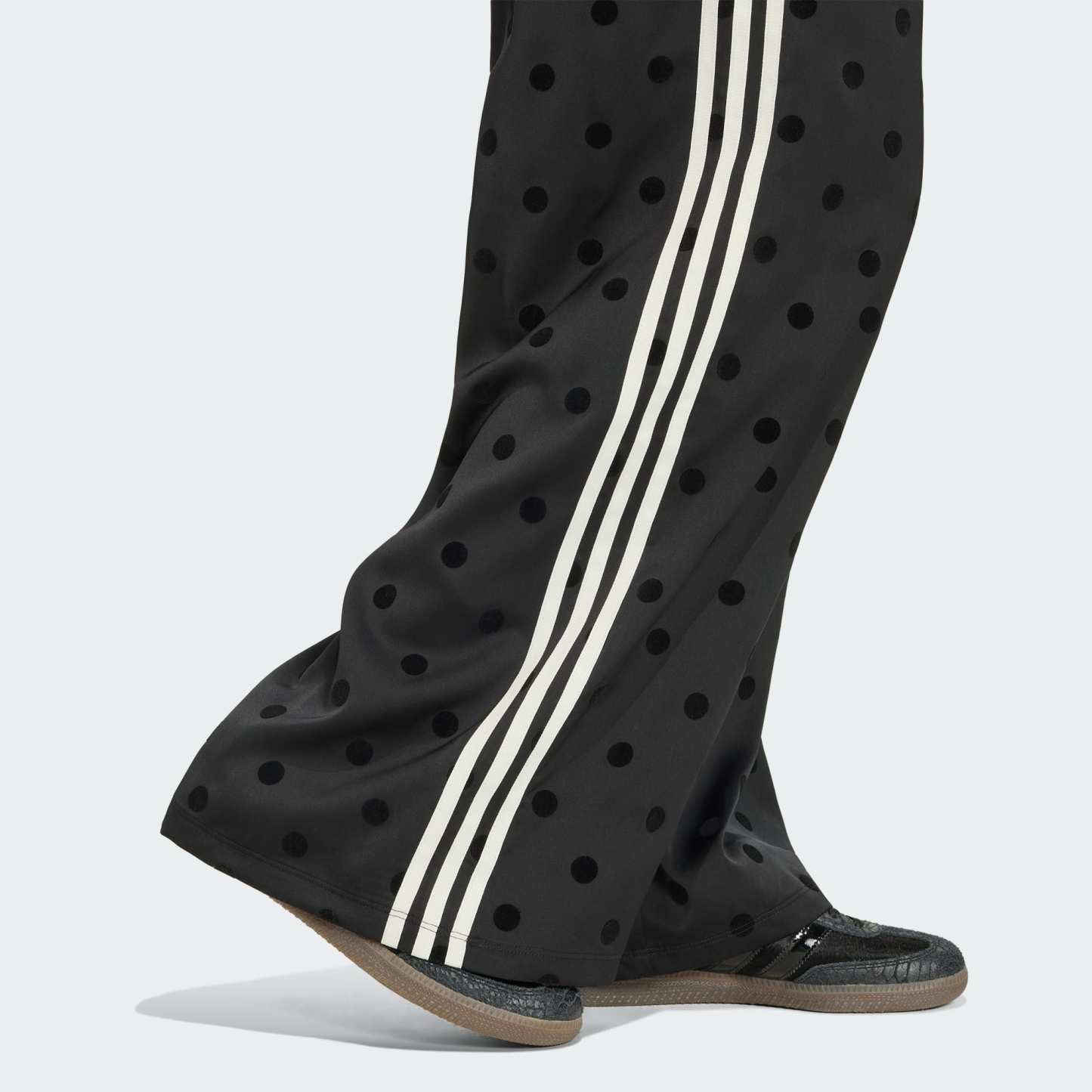 SATIN POLKA DOTS WIDE LEG PANT