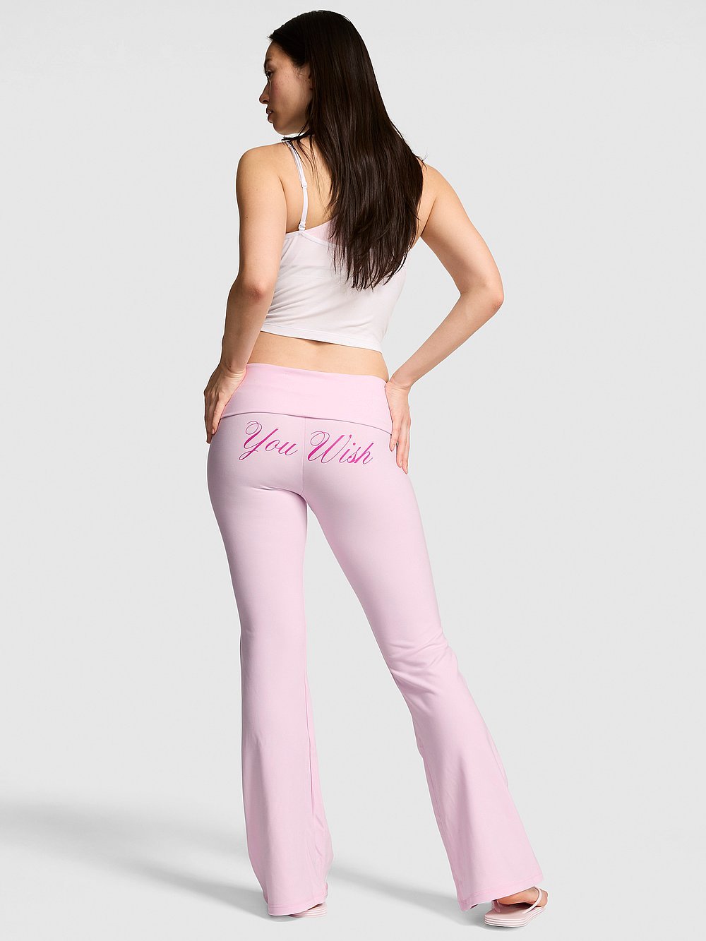 Soft Modal Foldover Kick-Flare Leggings