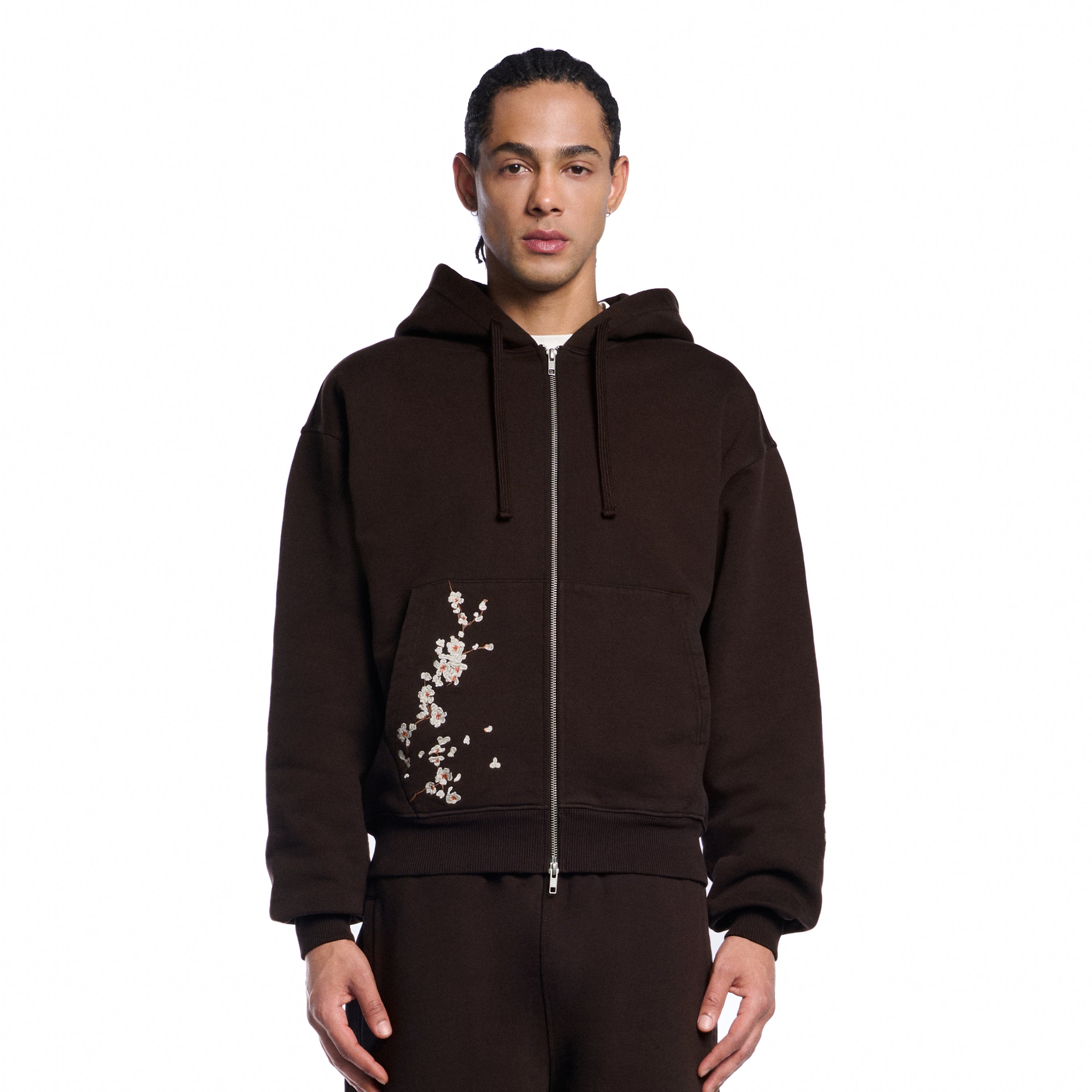"yakuza v3" Zip Up brown