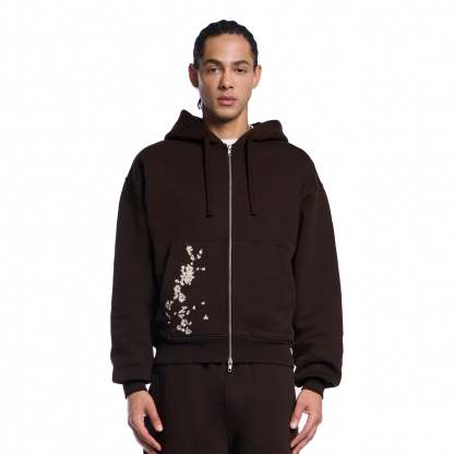 "yakuza v3" Zip Up brown