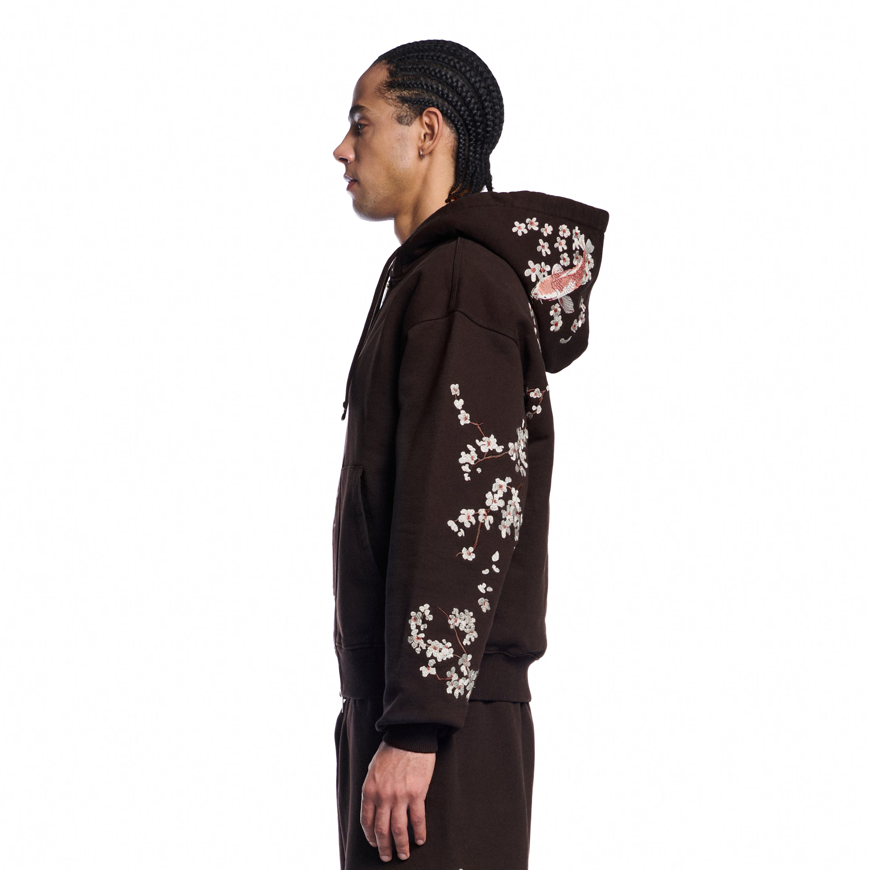 "yakuza v3" Zip Up brown