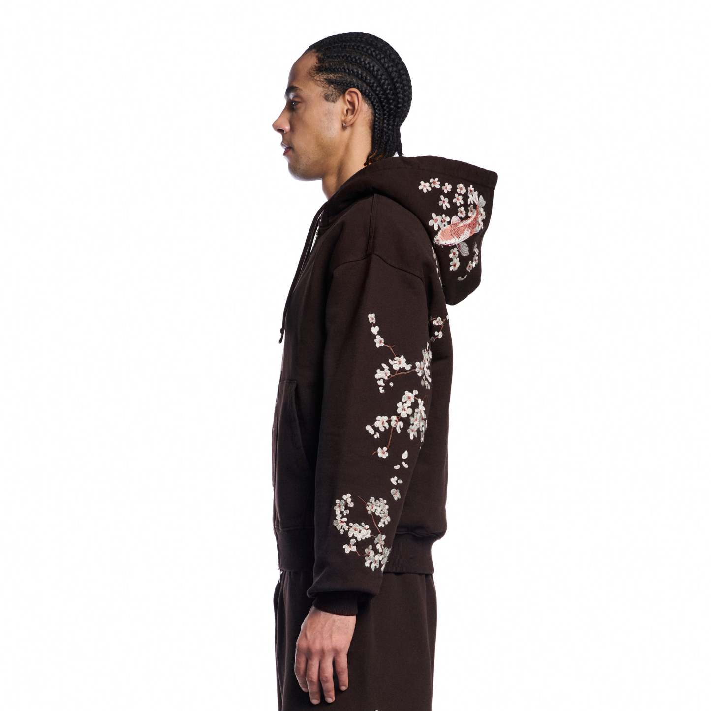 "yakuza v3" Zip Up brown