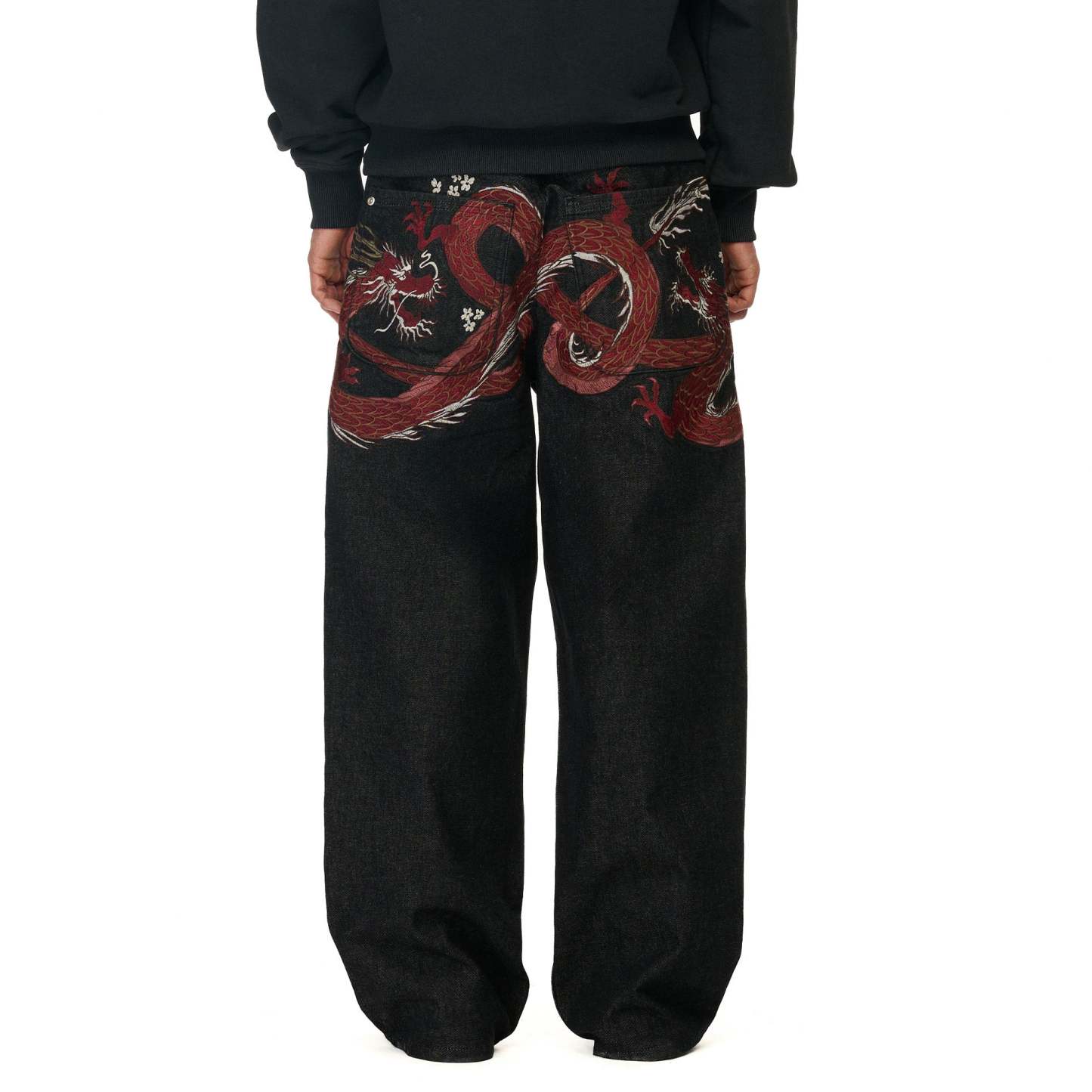 "yakuza" raw Denim black