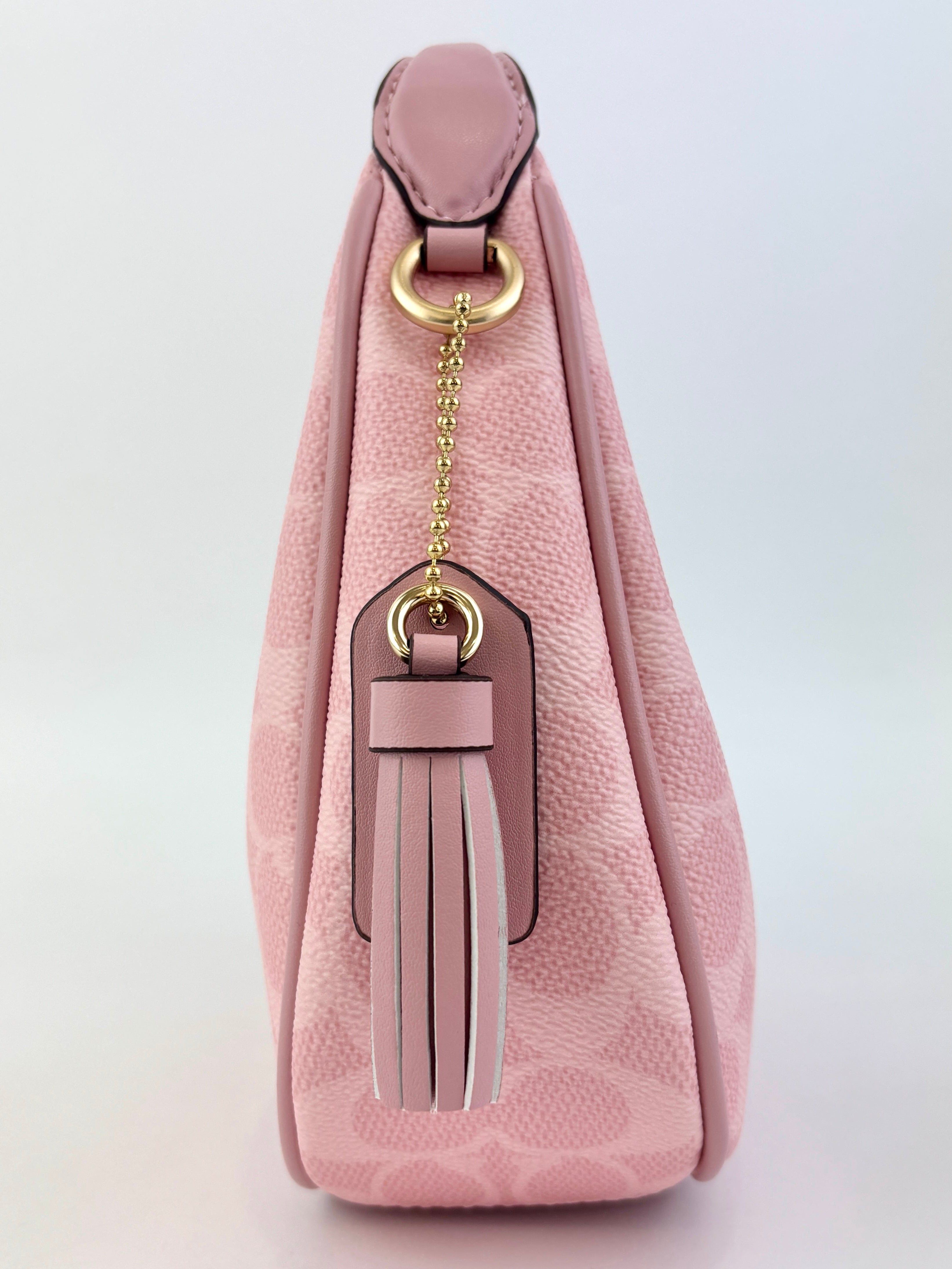 Pink Carmen Mini Crossbody Bag In Signature Canvas