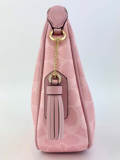 Pink Carmen Mini Crossbody Bag In Signature Canvas