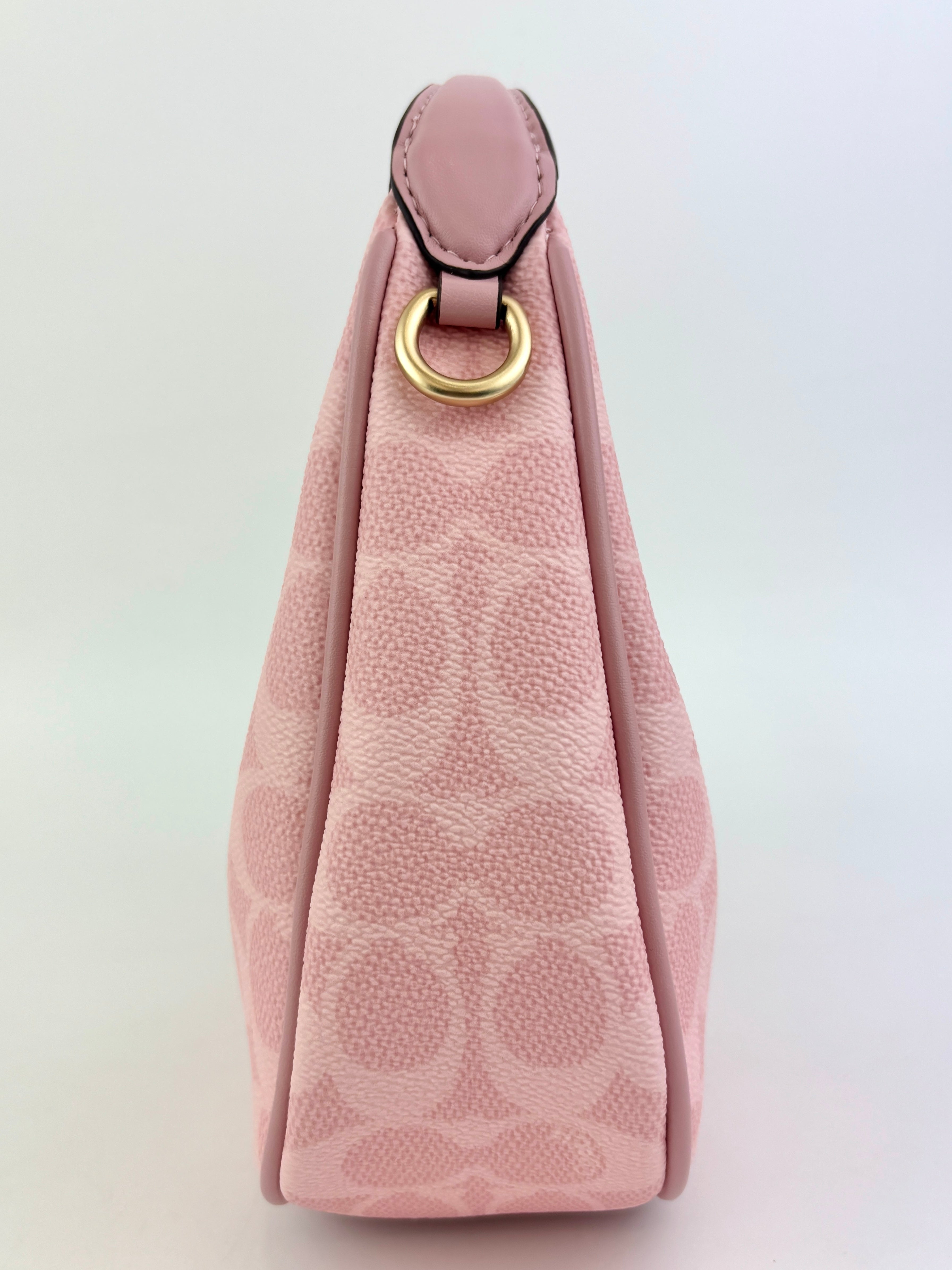 Pink Carmen Mini Crossbody Bag In Signature Canvas