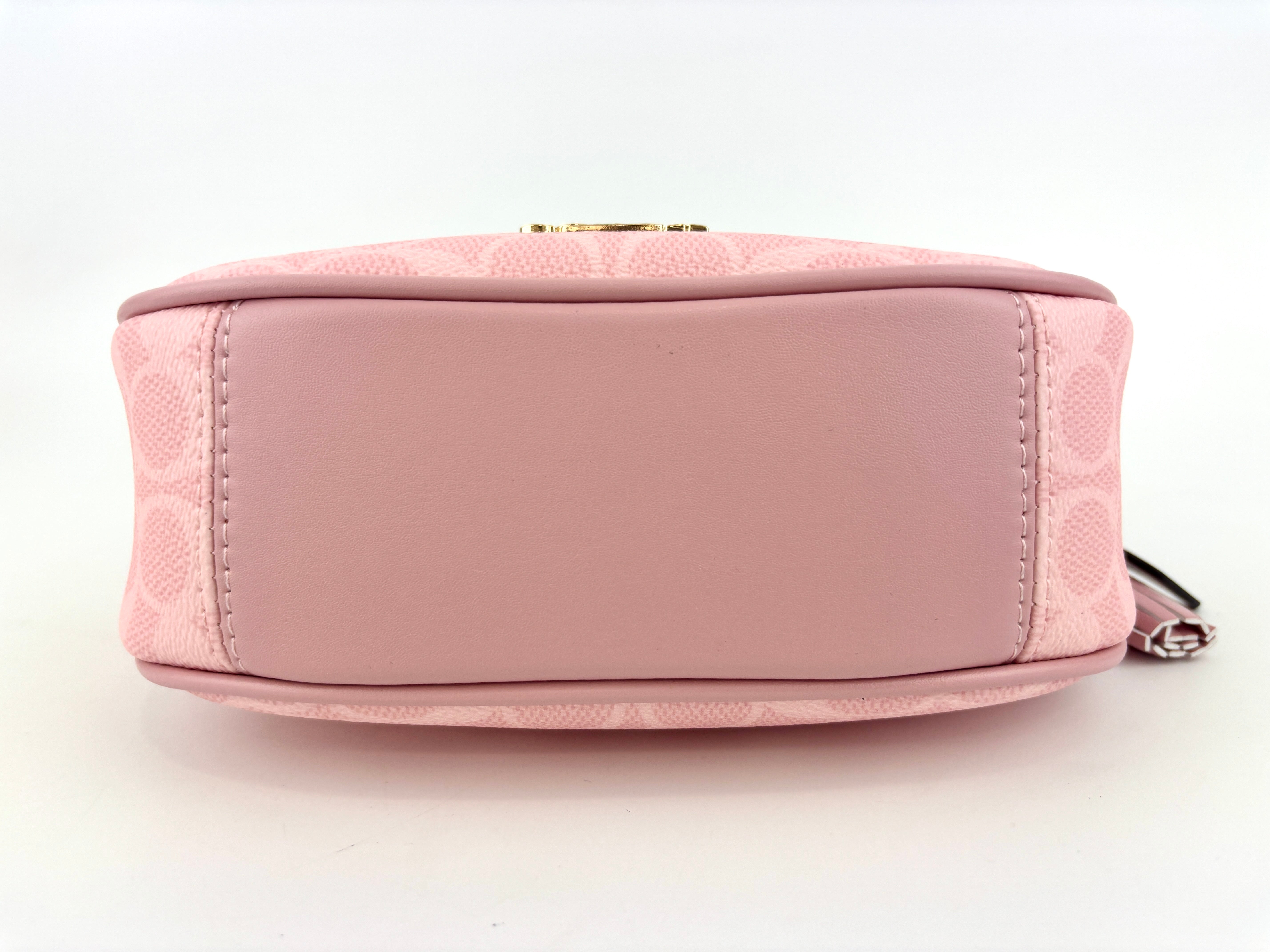 Pink Carmen Mini Crossbody Bag In Signature Canvas