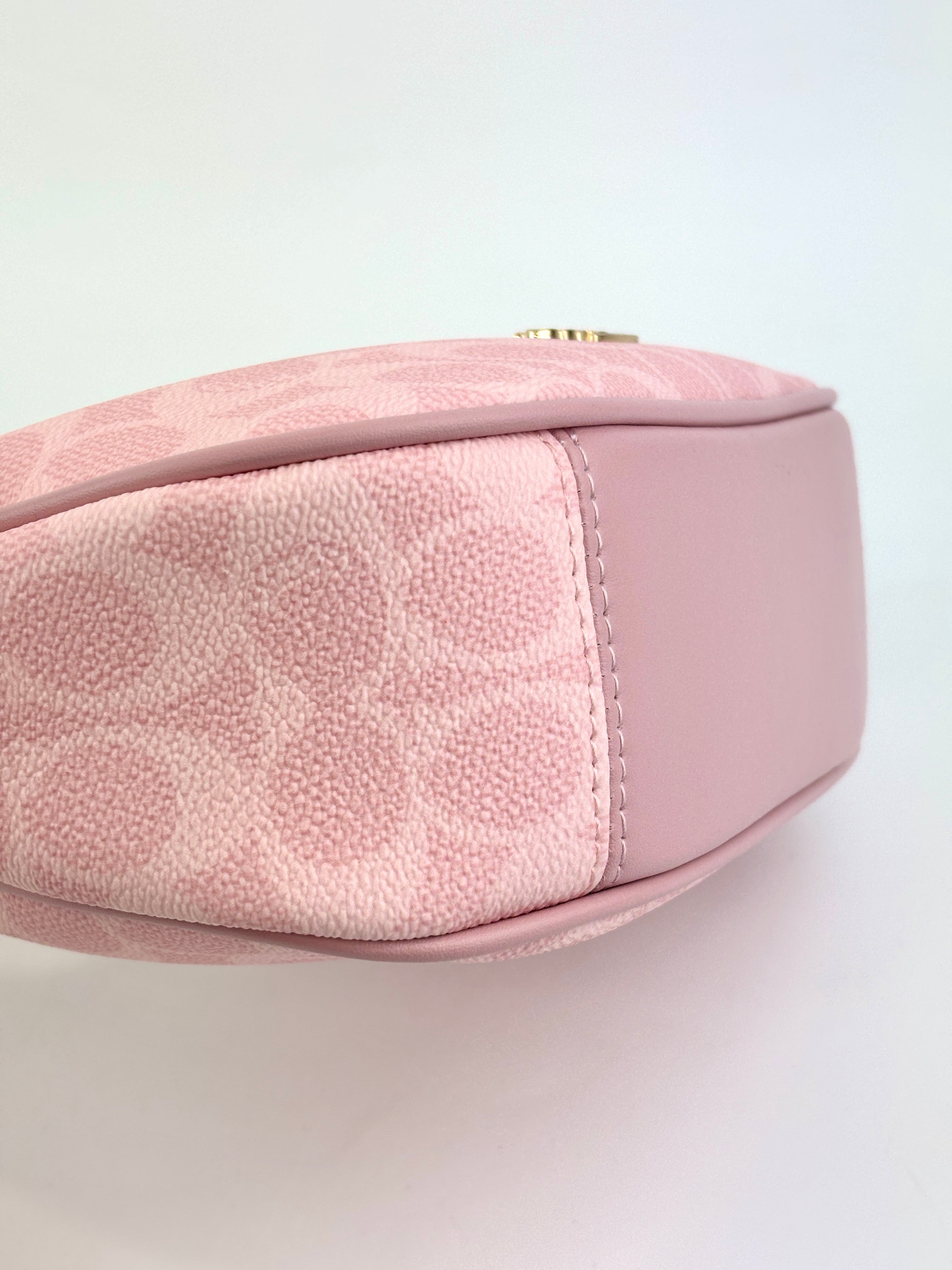 Pink Carmen Mini Crossbody Bag In Signature Canvas