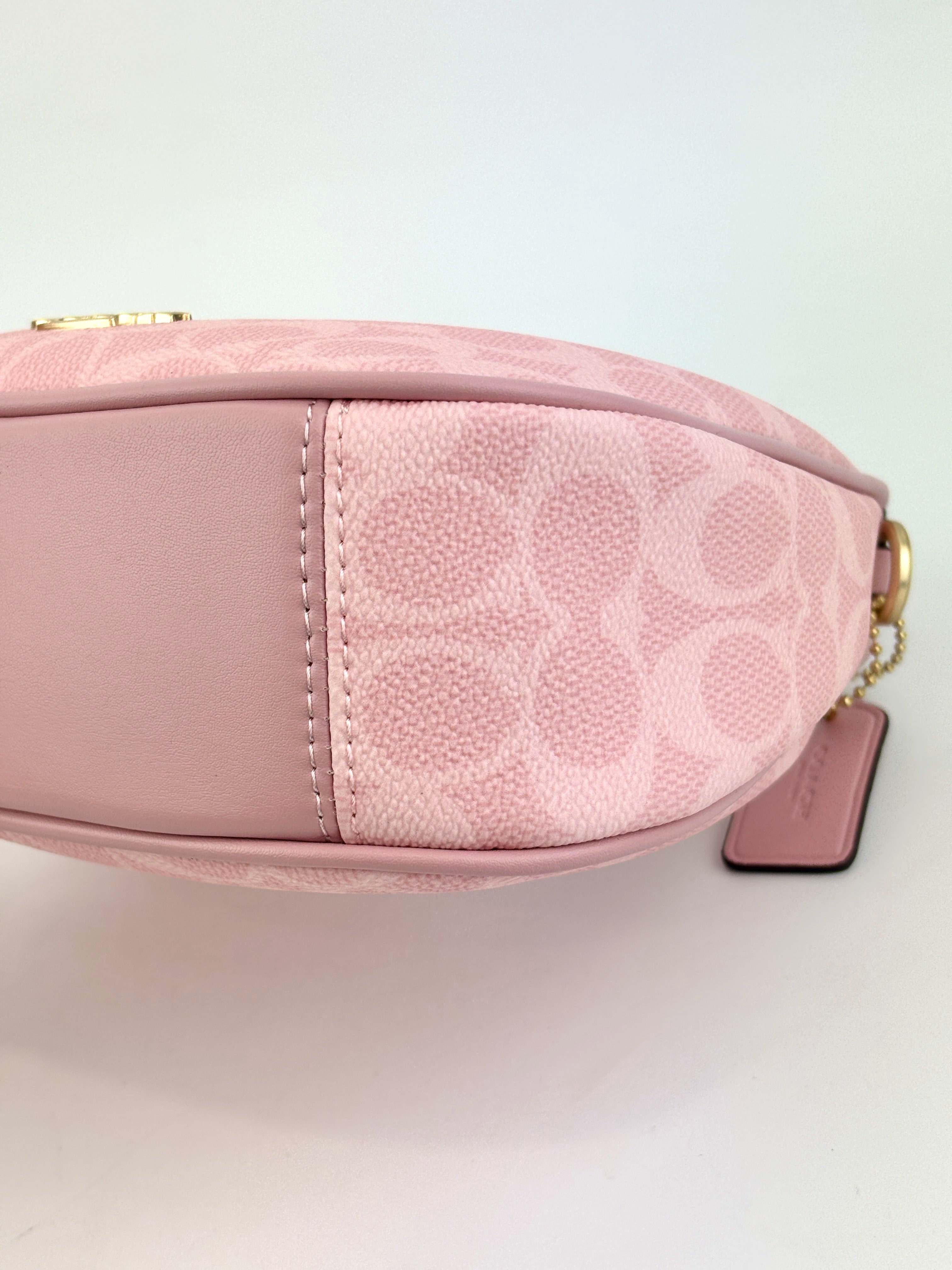 Pink Carmen Mini Crossbody Bag In Signature Canvas