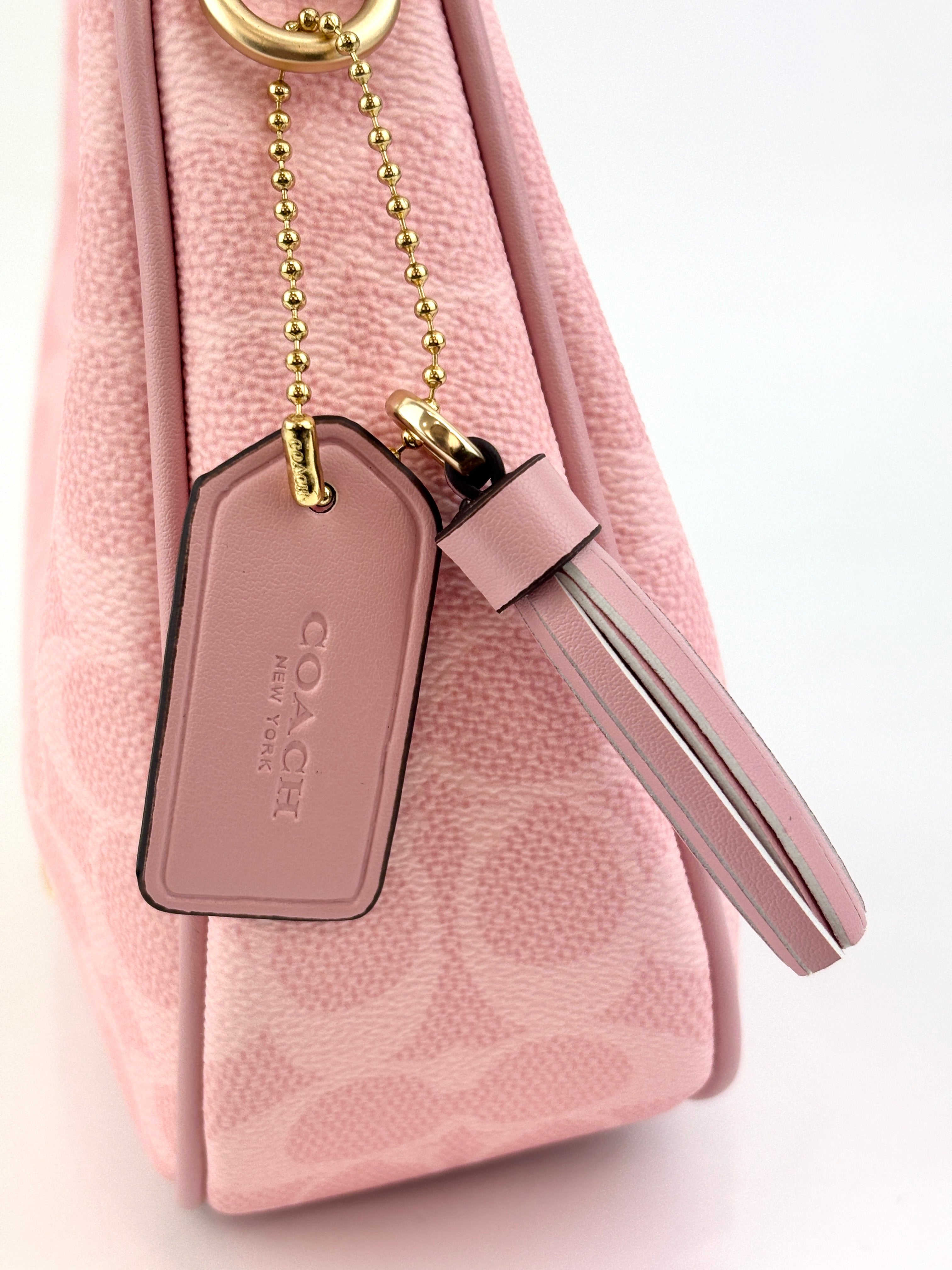 Pink Carmen Mini Crossbody Bag In Signature Canvas