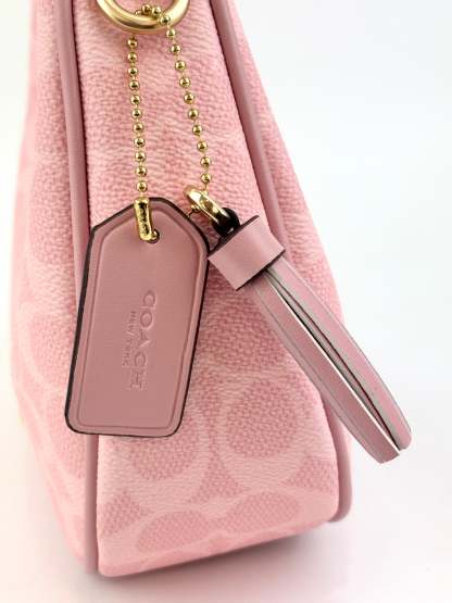 Pink Carmen Mini Crossbody Bag In Signature Canvas