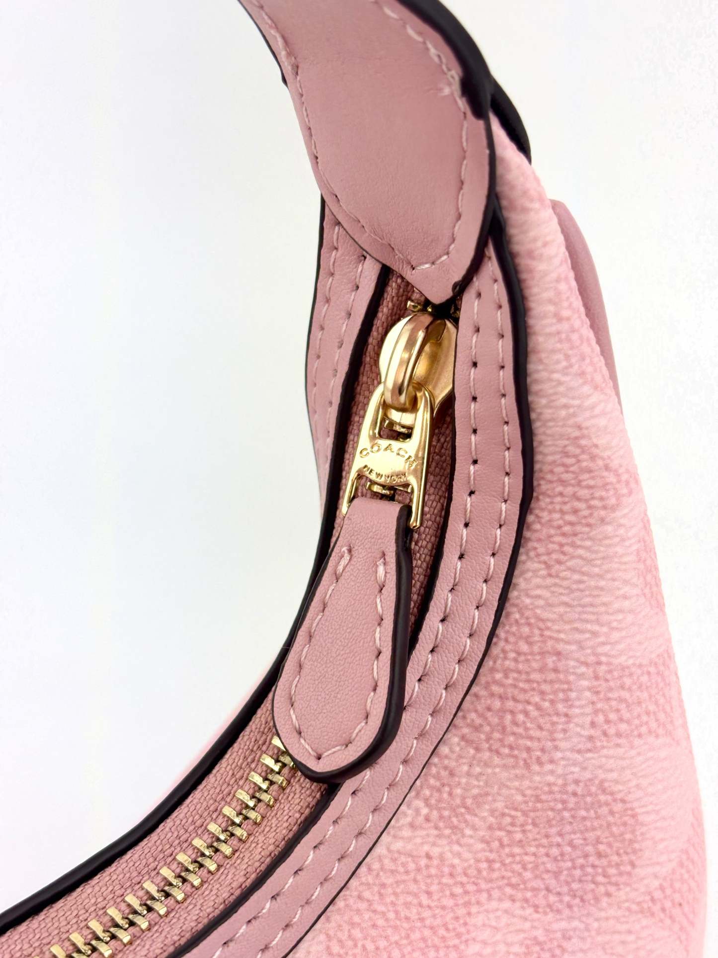 Pink Carmen Mini Crossbody Bag In Signature Canvas