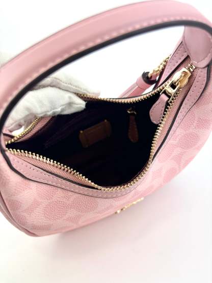 Pink Carmen Mini Crossbody Bag In Signature Canvas