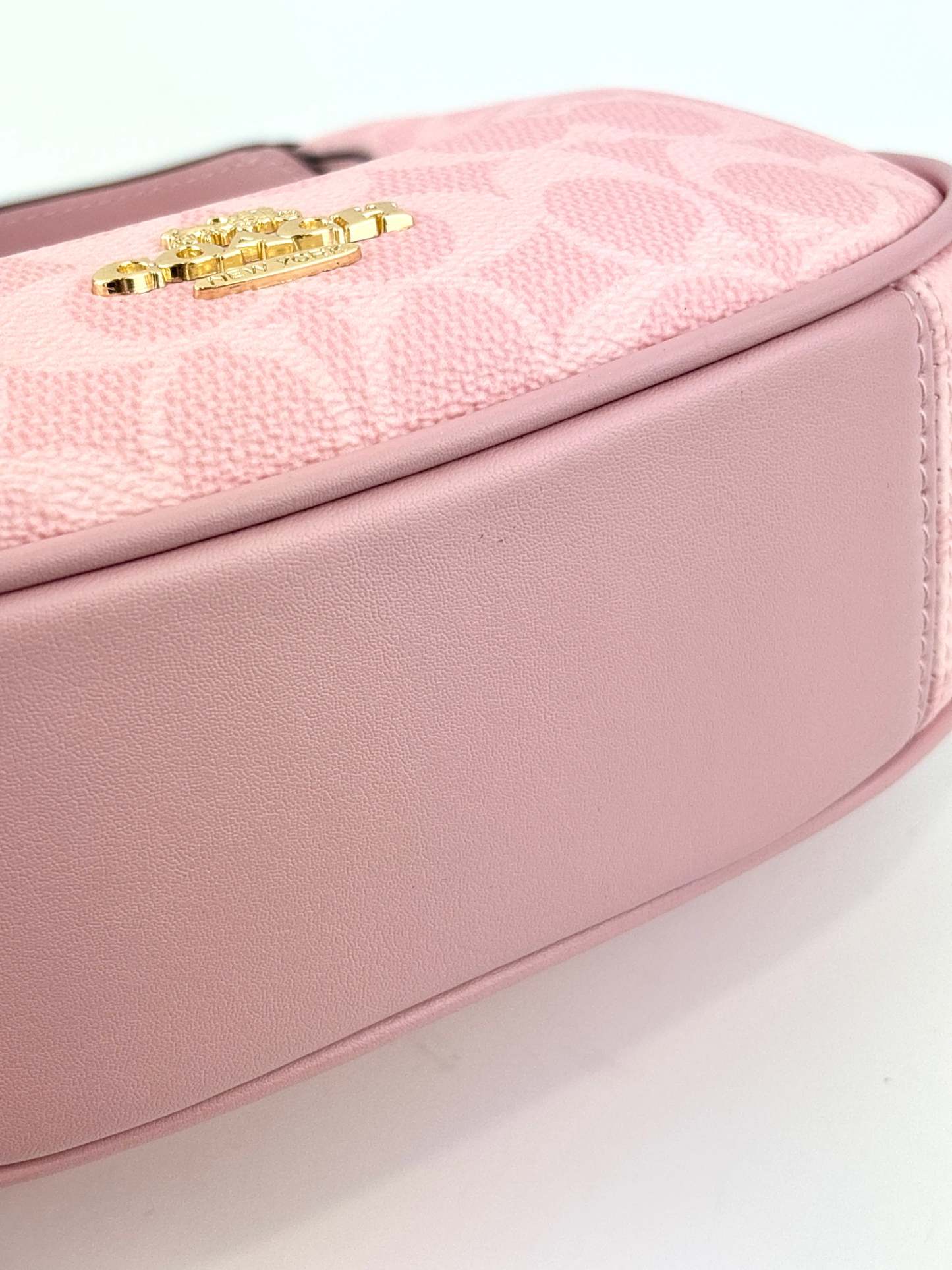 Pink Carmen Mini Crossbody Bag In Signature Canvas