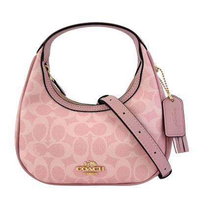 Pink Carmen Mini Crossbody Bag In Signature Canvas