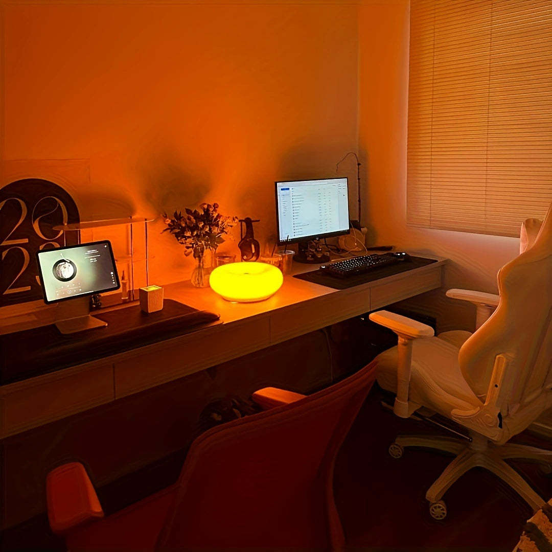IKEA | Modernist Donut Art Lamp & Stepless Dimmable Ambient Light，12 "