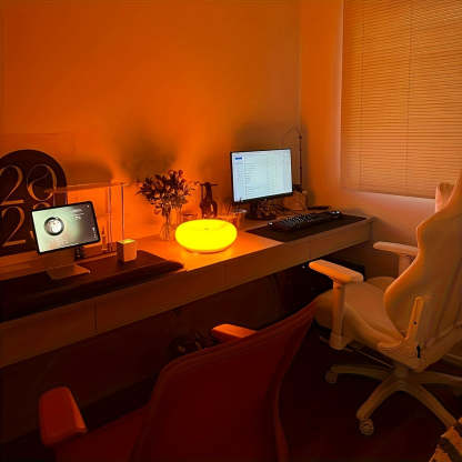 IKEA | Modernist Donut Art Lamp & Stepless Dimmable Ambient Light，12 "
