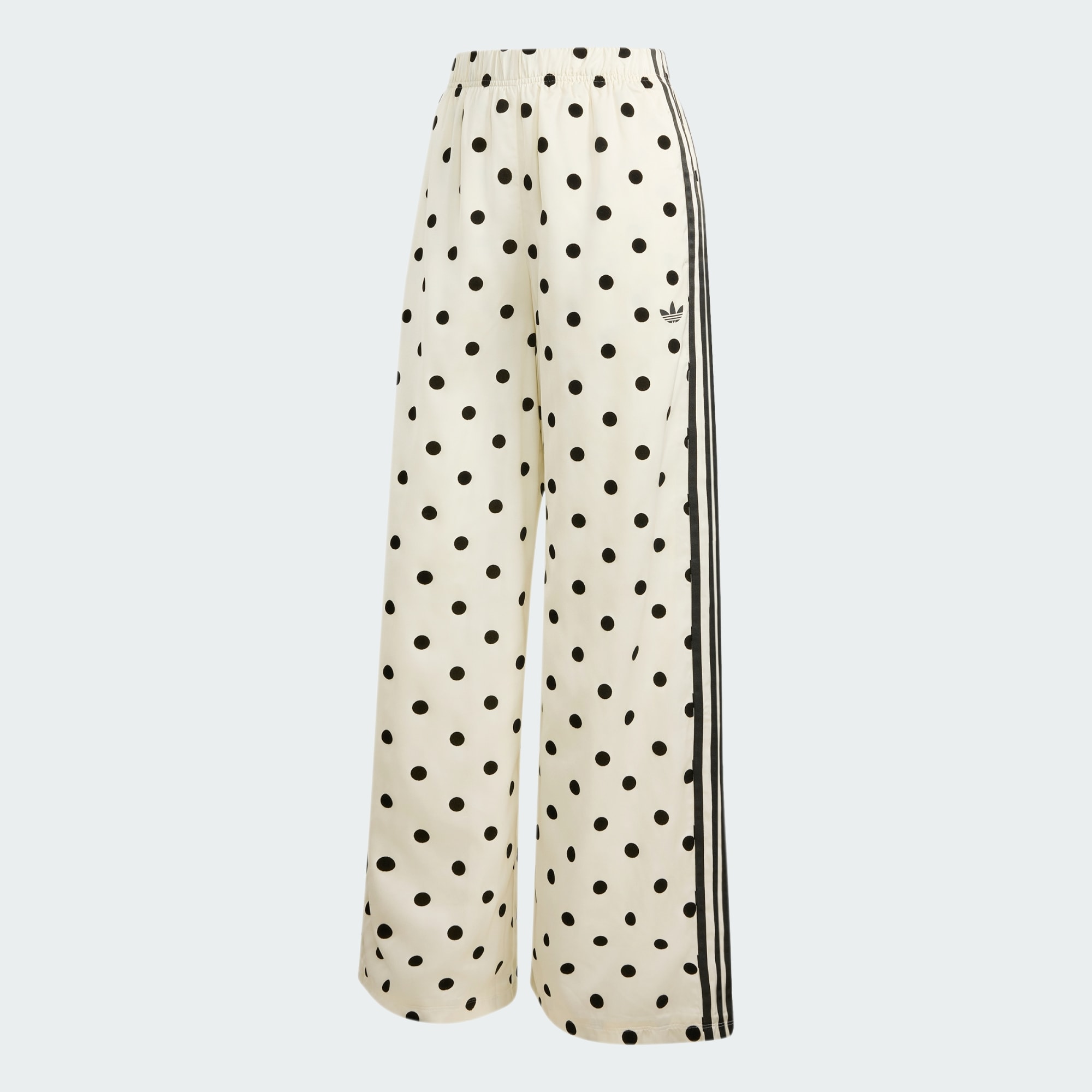 SATIN POLKA DOTS WIDE LEG PANT
