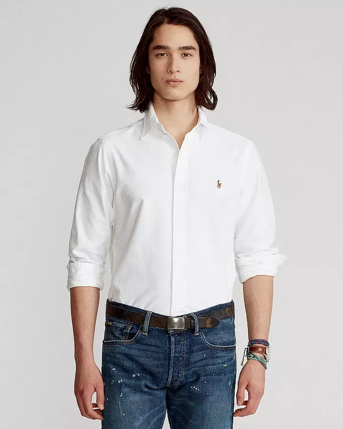   Polo Ralph Lauren Classic Fit Long Sleeve Cotton Oxford Button Down Shirt