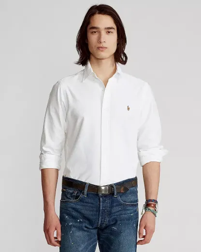   Polo Ralph Lauren Classic Fit Long Sleeve Cotton Oxford Button Down Shirt