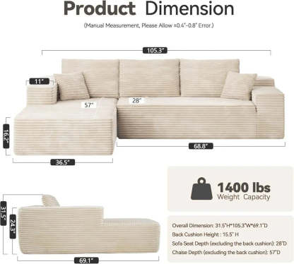 Viral Boneless Couch