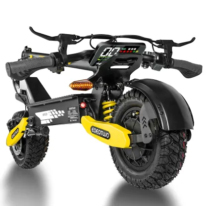EOEOTWO All Terrain Electric Scooter,1200W Violent Motor,30MPH Fast 20/40Miles Range,3 Seconds Folding,330LBs Load Capacity,Dual Shock Absorption,Foldable Off-Road E-Scooter