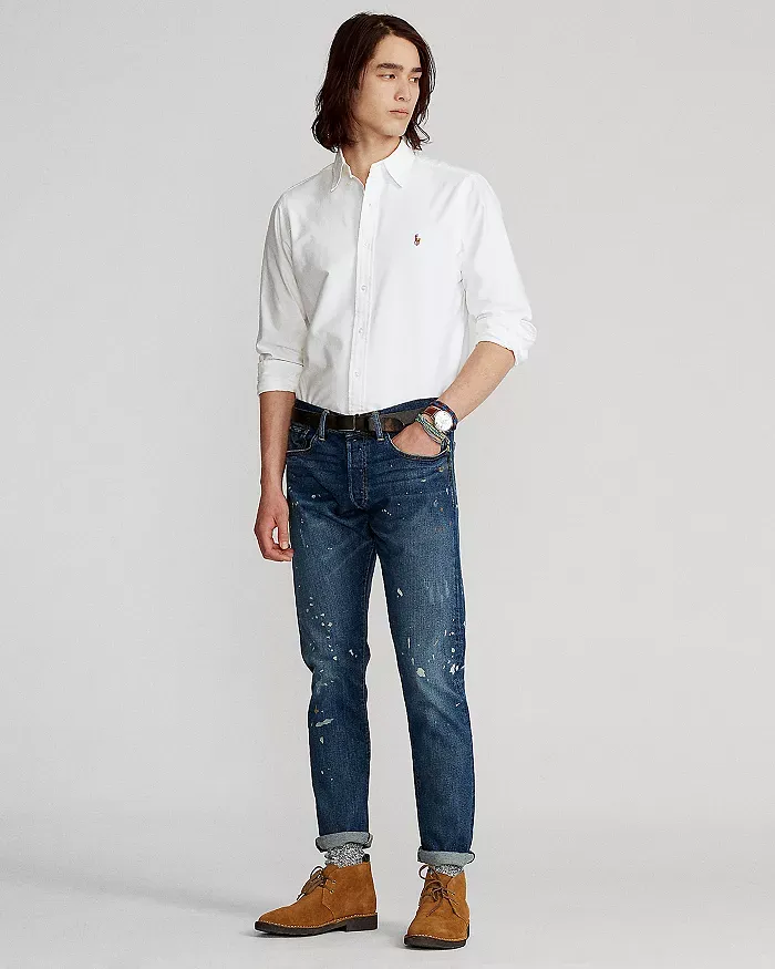   Polo Ralph Lauren Classic Fit Long Sleeve Cotton Oxford Button Down Shirt