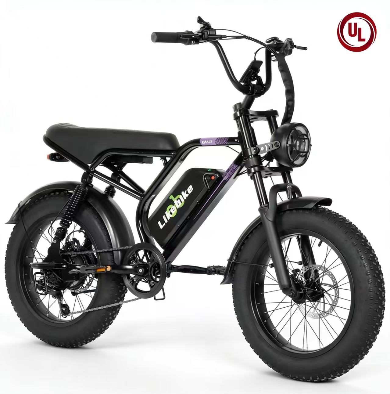Likebike U12 Off-Road Ebike，2000W Fat Tire, UL 2849
