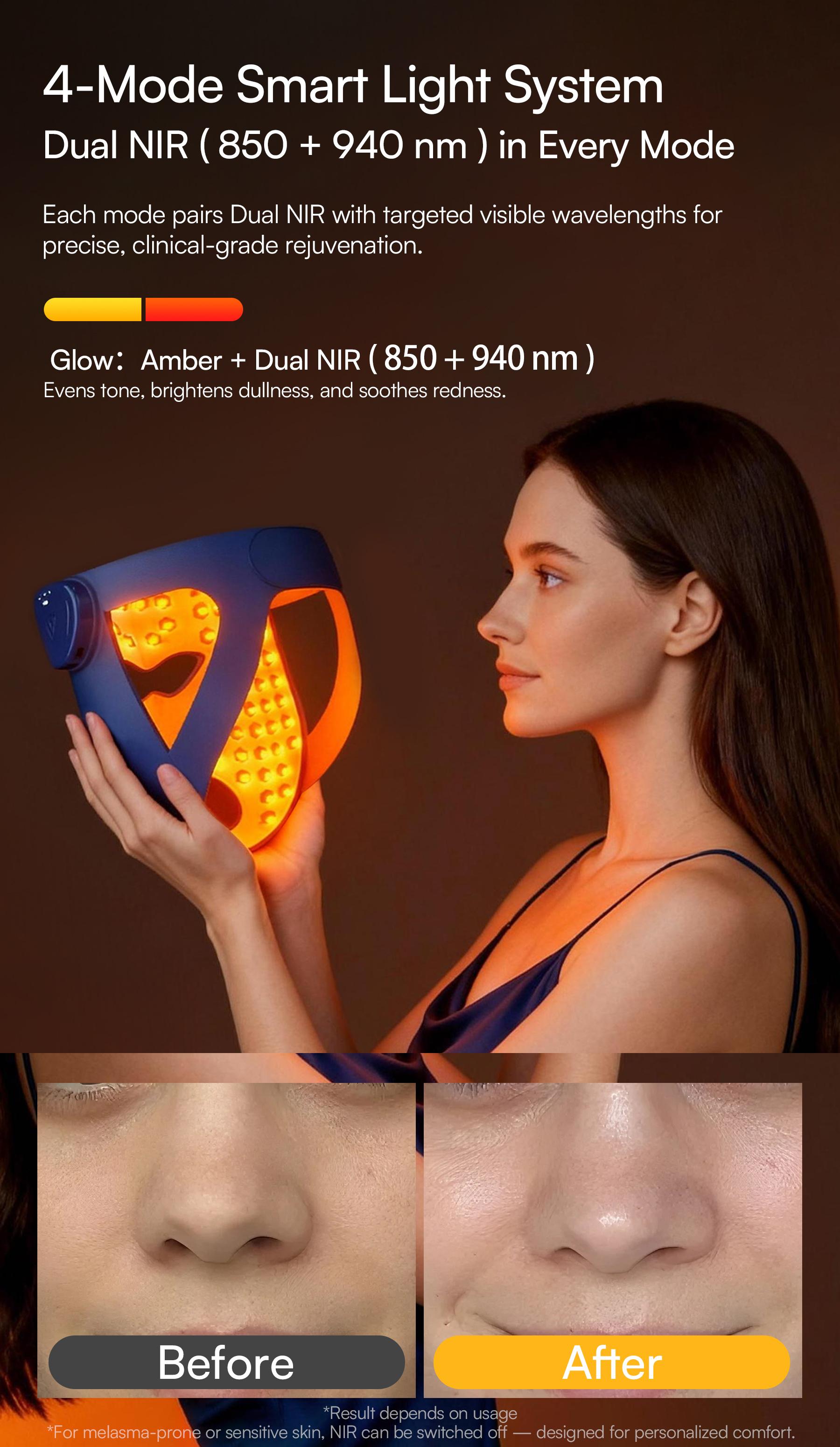 INIA GLOW 940nm 4D Face Mask & Neck Mask Bundle, Deep Dual NIR Repair (940+850nm), Cooling Therapy for Lift, Glow & Wrinkle Reduction, Face to Chest Anti-Aging,Mother's Day Special Gift INIA GLOW 940nm 4D Face Mask & Neck Mask Bundle, Deep Dual NIR Repair (940+850nm), Cooling Therapy for Lift, Glow & Wrinkle Reduction, Face to Chest Anti-Aging,Mother's Day Special Gift