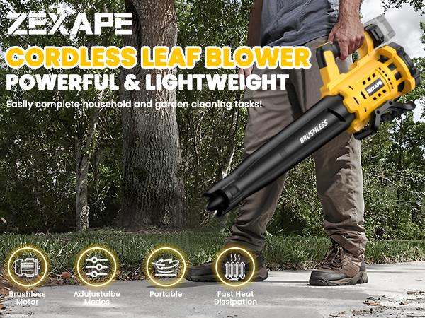 【Father's Day Gifts】Cordless Leaf Blower for Dewalt 20V Max Battery, For Milwaukee 18V Battery/ For Makita 18V Battery 480 CFM Electric Blower with Brushless Motor, 6 Variable Speed Up to 130MPH, Digital Display Control Handheld Blower for Lawn Care, Yard 【Father's Day Gifts】Cordless Leaf Blower for Dewalt 20V Max Battery, For Milwaukee 18V Battery/ For Makita 18V Battery 480 CFM Electric Blower with Brushless Motor, 6 Variable Speed Up to 130MPH, Digital Display Control Handheld Blower for Lawn Care, Yard