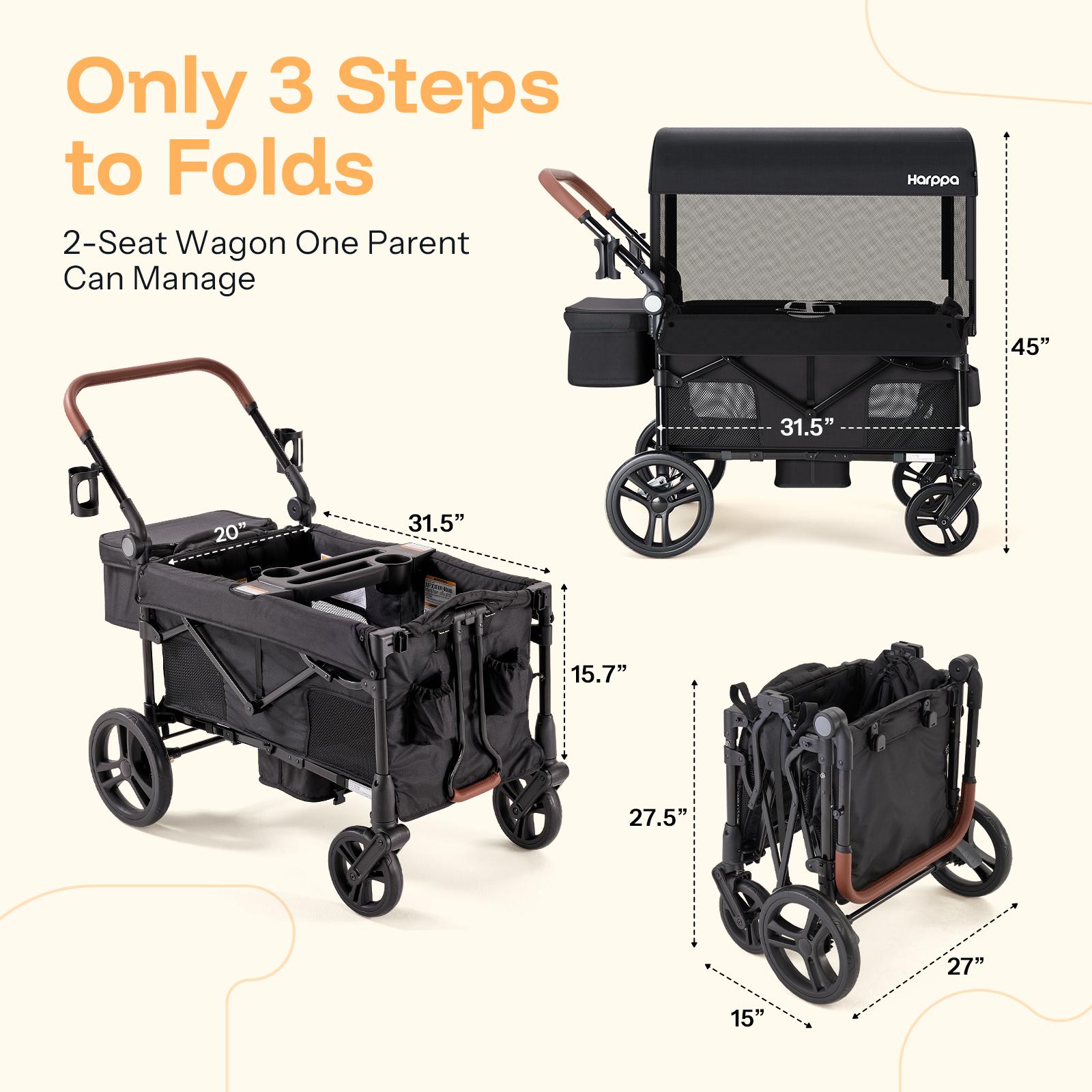 #SummerVibes HARPPA Baby Stroller Wagon, Lightweight Folding Adjustable 2-Seat/4-Seat Travel Stroller, Canopy, Push-Pull Handle, EVA Foam All-Terrain Wheel, Large Storage, Outdoor/Camping Use, Lightweight Travel Stroller, Adjustable Stroller #SummerVibes HARPPA Baby Stroller Wagon, Lightweight Folding Adjustable 2-Seat/4-Seat Travel Stroller, Canopy, Push-Pull Handle, EVA Foam All-Terrain Wheel, Large Storage, Outdoor/Camping Use, Lightweight Travel Stroller, Adjustable Stroller