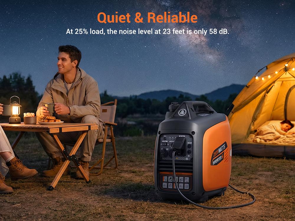 Efurden 2800-Watts Portable Inverter Generator, Gas Generators for Home Use, Camping, Super Quiet Emergency Home Backup, with Fuel Shut Off, 1.1Gal Fuel Tank, 39Lbs, EPA Compliant Efurden 2800-Watts Portable Inverter Generator, Gas Generators for Home Use, Camping, Super Quiet Emergency Home Backup, with Fuel Shut Off, 1.1Gal Fuel Tank, 39Lbs, EPA Compliant