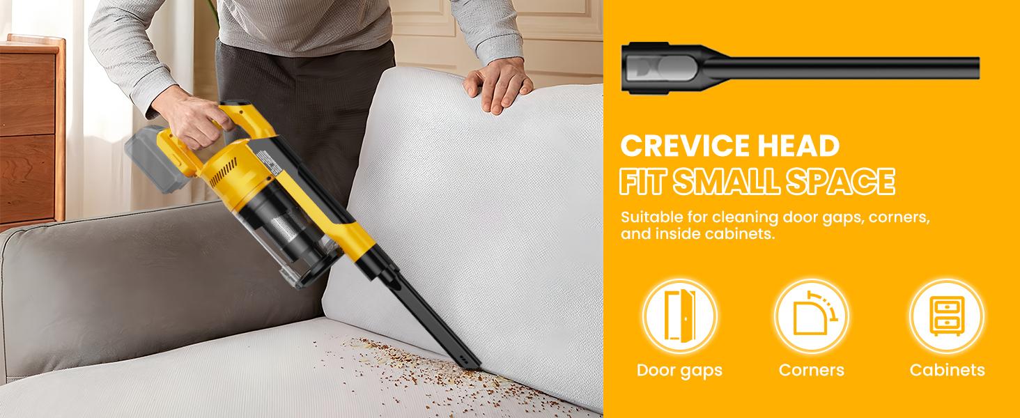 【Father's Day Gifts】 350W Cordless Vacuum Cleaner for Milwaukee M18 Battery/for Dewalt 20v Battery/ for Makita 18V Battery, 35kPa Brushless Lightweight Stick Vacuum with 3 Mode Suction, 6 in 1 Stick Vacuum Cleaner with HEPA TOr Floor, Carpet, Car 【Father's Day Gifts】 350W Cordless Vacuum Cleaner for Milwaukee M18 Battery/for Dewalt 20v Battery/ for Makita 18V Battery, 35kPa Brushless Lightweight Stick Vacuum with 3 Mode Suction, 6 in 1 Stick Vacuum Cleaner with HEPA TOr Floor, Carpet, Car