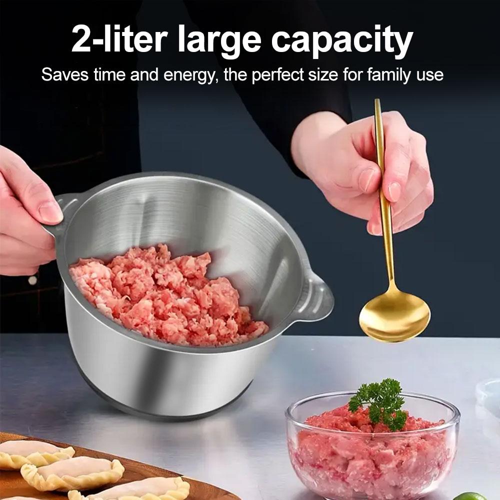 SPZTJK Meat Grinder,Food Processors With 2 Bowls and 4 Bi-Level Blades, Mini Electric Food Chopper 300W, For Baby Food, Meat, Onion, Vegetables SPZTJK Meat Grinder,Food Processors With 2 Bowls and 4 Bi-Level Blades, Mini Electric Food Chopper 300W, For Baby Food, Meat, Onion, Vegetables
