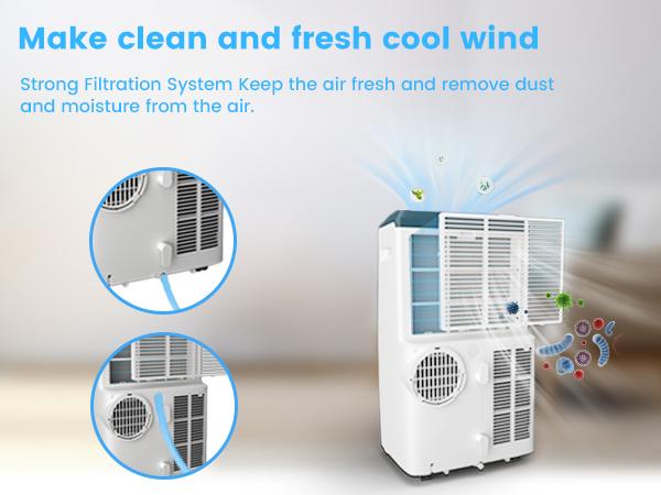 【SummberVibes】COWSAR 12000BTU-14000BTU Portable Air Conditioner,Portable AC Unit for Room Cools up to 550 Sq.ft-700 Sq.ft, 3 in 1 Air Conditioner Portable with Cooling& Dehumidifier&Fan,Remote Control,24Hrs Timer,3 Fan Speed 【SummberVibes】COWSAR 12000BTU-14000BTU Portable Air Conditioner,Portable AC Unit for Room Cools up to 550 Sq.ft-700 Sq.ft, 3 in 1 Air Conditioner Portable with Cooling& Dehumidifier&Fan,Remote Control,24Hrs Timer,3 Fan Speed